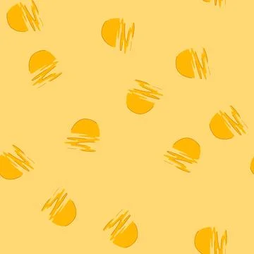 Seamless pattern evening sunset cartoon vector 库存插图