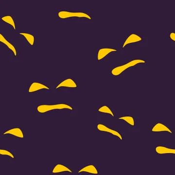 Seamless Pattern of Evil Scary Halloween Face Illustrazione stock