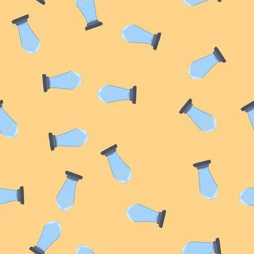 Seamless pattern excellence glass trophy cartoon vector Stock Illustration