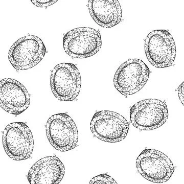Seamless pattern exchange coin sketch hand drawn 스톡 일러스트