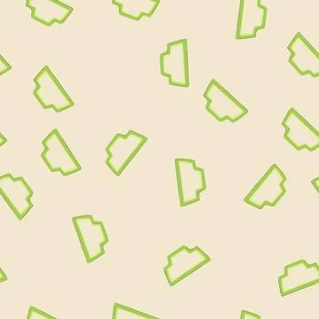 Seamless pattern exercise chair mat cartoon vector Stock Illustration