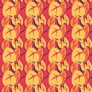Seamless pattern exotic shapes with flowers and leaves plants Stock Illustration