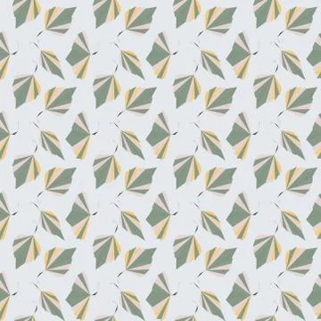 Seamless pattern exotic shapes with flowers and leaves plants Stock Illustration