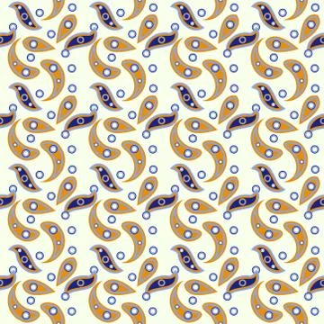 Seamless pattern exotic shapes with flowers and leaves plants Stock Illustration