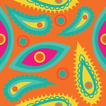 Seamless pattern exotic shapes with flowers and leaves plants Stock Illustration