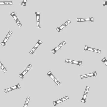Seamless pattern Expansion bolt holding a wall anchor system Stock Illustration