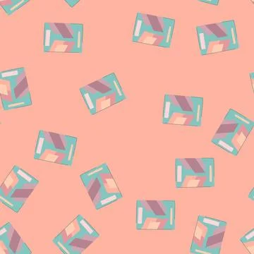 Seamless pattern expenses annual report cartoon vector Illustrazione stock
