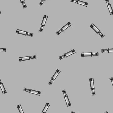 Seamless pattern explore spyglass search cartoon vector Stock Illustration