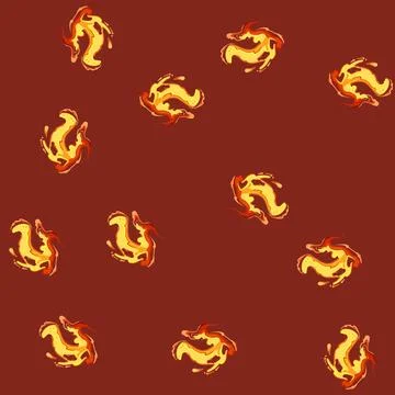 Seamless pattern explosion lava splash cartoon vector Stock Illustration