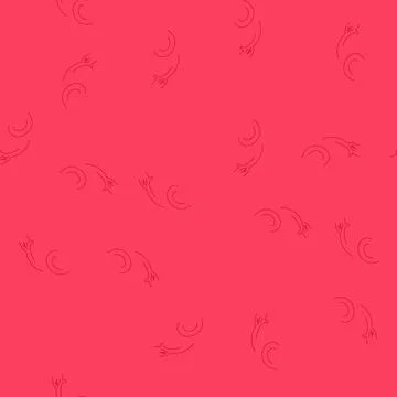 Seamless pattern expression twisted hands cartoon vector Illustrazione stock