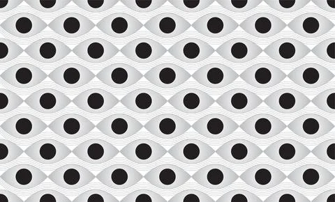 Seamless pattern eye abstract vector illustrator. Ilustração Stock