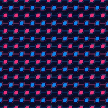 Seamless Pattern of Eye shape, Vector Seamless Geometry Pattern for Postcards Illustrazione stock