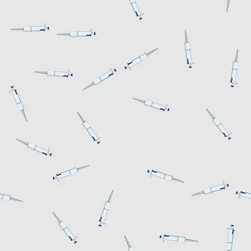 Seamless pattern eyedropper pipette cartoon vector Stock Illustration