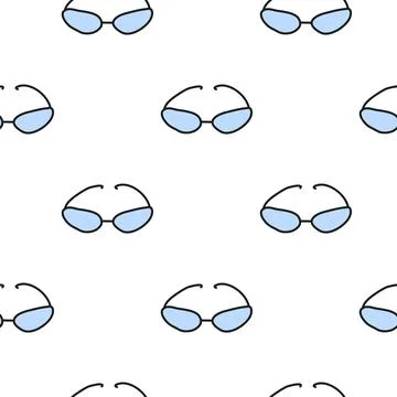 Seamless pattern with eyeglasses. Stock Illustration