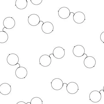 Seamless pattern with eyeglasses Stock Illustration