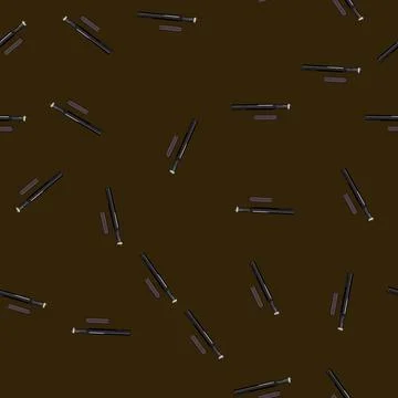 Seamless pattern eyeliner eyebrow pencil cartoon vector Stock Illustration