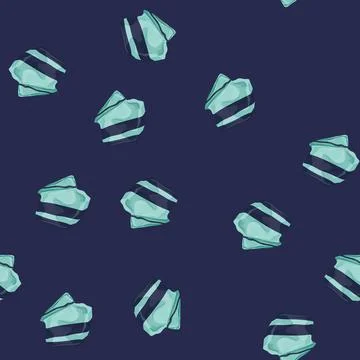 Seamless pattern fabric handkerchief towel color icon vector 库存插图