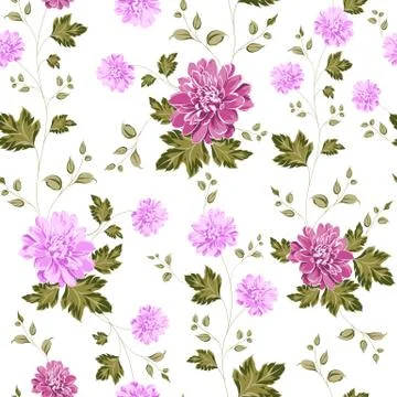 Seamless pattern on fabric Stock Illustration