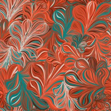 Seamless pattern for fabric, interior design, gift wrapping, business card. Stock Illustration