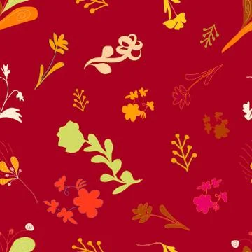 Seamless pattern for fabric, interior design, gift wrapping, business card. Stock Illustration