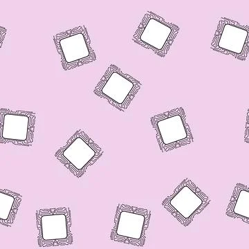 Seamless pattern fabrication microchip frame cartoon vector Illustrazione stock