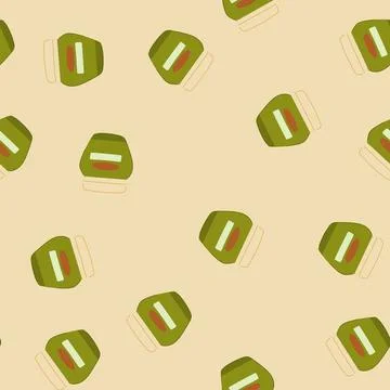 Seamless pattern face cleansing cream cartoon vector Stock Illustration