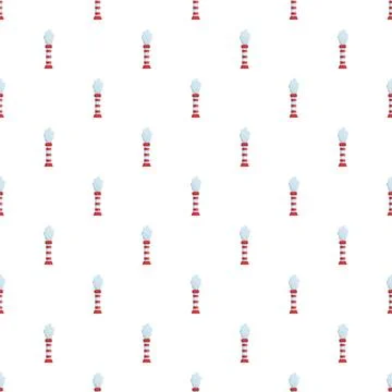 Seamless pattern with factory chimneys emitting smoke Stock Illustration