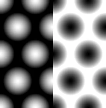 Seamless pattern with faded circles - Dotted, polkadot pattern, background Stock Illustration