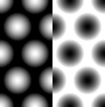 Seamless pattern with faded circles - Dotted, polkadot pattern, background Stock Illustration