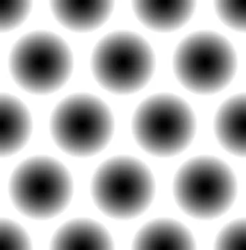 Seamless pattern with faded circles - Dotted, polkadot pattern, background Stock Illustration
