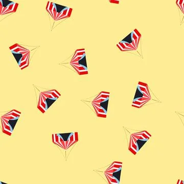 Seamless pattern fair circus tent cartoon vector イラスト素材