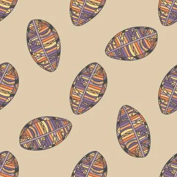 Seamless Pattern with falling Autumn Leafs Stock Illustration