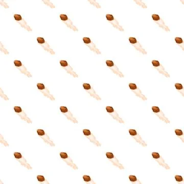 Seamless pattern with falling cartoon meteors Stock Illustration