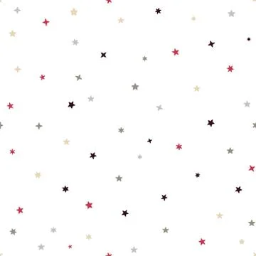 Seamless pattern, falling confetti or star with white background,vector illus イラスト素材