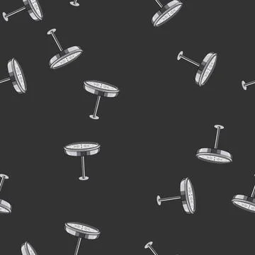 Seamless pattern falling shower head cartoon vector Stock Illustration