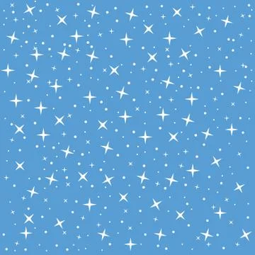 Seamless pattern with falling snow. Cartoon style. Stock Illustration