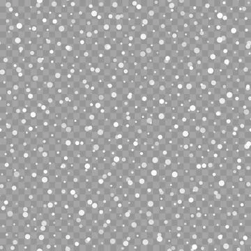 Seamless pattern with falling snowflakes. Vector Illustrazione stock