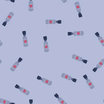 Seamless pattern fallout atomic bomb cartoon vector 스톡 일러스트