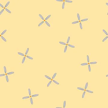 Seamless pattern fan propeller cartoon vector Illustrazione stock