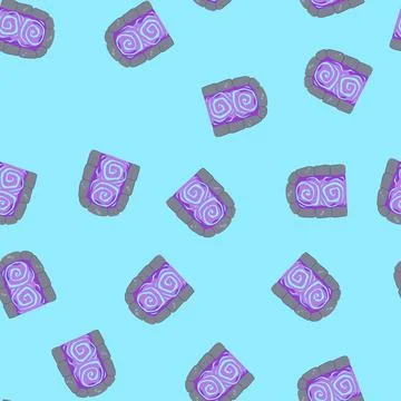Seamless pattern fantasy magic door portal cartoon vector 스톡 일러스트