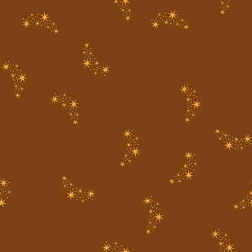 Seamless pattern fantasy magic star arch cartoon vector イラスト素材