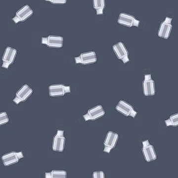 Seamless pattern farm metal milk can cartoon vector Stock Illustration