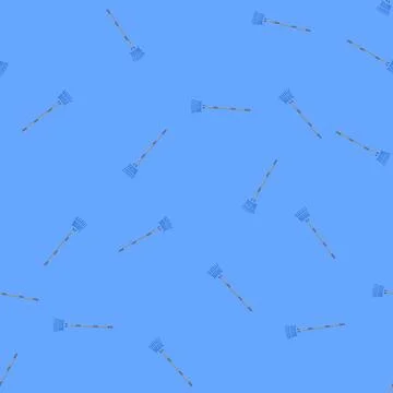 Seamless pattern farm rake cartoon vector Illustrazione stock