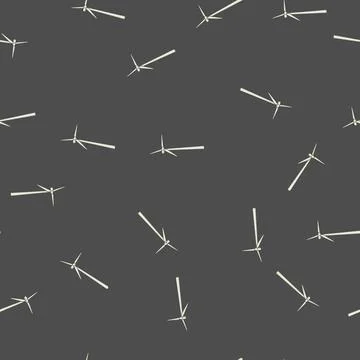 Seamless pattern farm wind turbine cartoon vector Stock Illustration