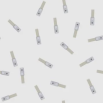 Seamless pattern farming soil moisture sensor cartoon vector Stock Illustration