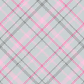 Seamless pattern in fascinating cold gray and pink colors for plaid, fabric, Illustrazione stock