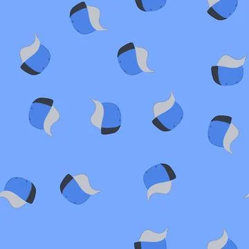 Seamless pattern fashion baseball cap cartoon vector Illustrazione stock