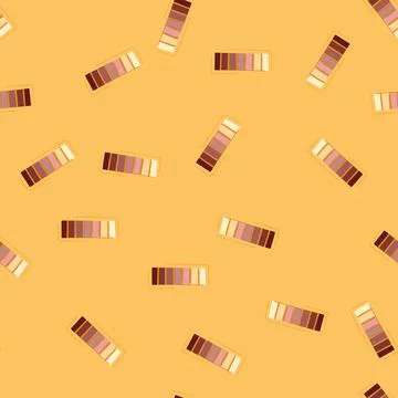 Seamless pattern fashion eyeshadow face cartoon vector Stock Illustration