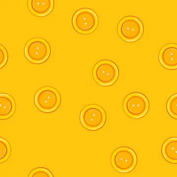 Seamless pattern fashion sewing button cartoon vector Stock Illustration