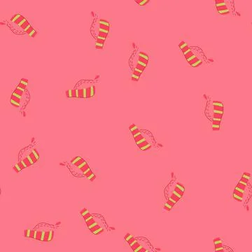 Seamless pattern fashion visor cap cartoon vector イラスト素材
